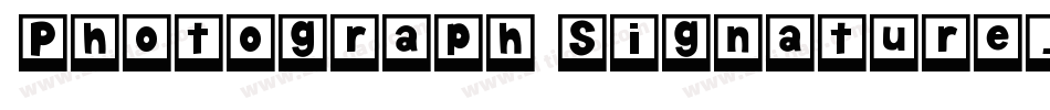 Photograph Signature字体转换